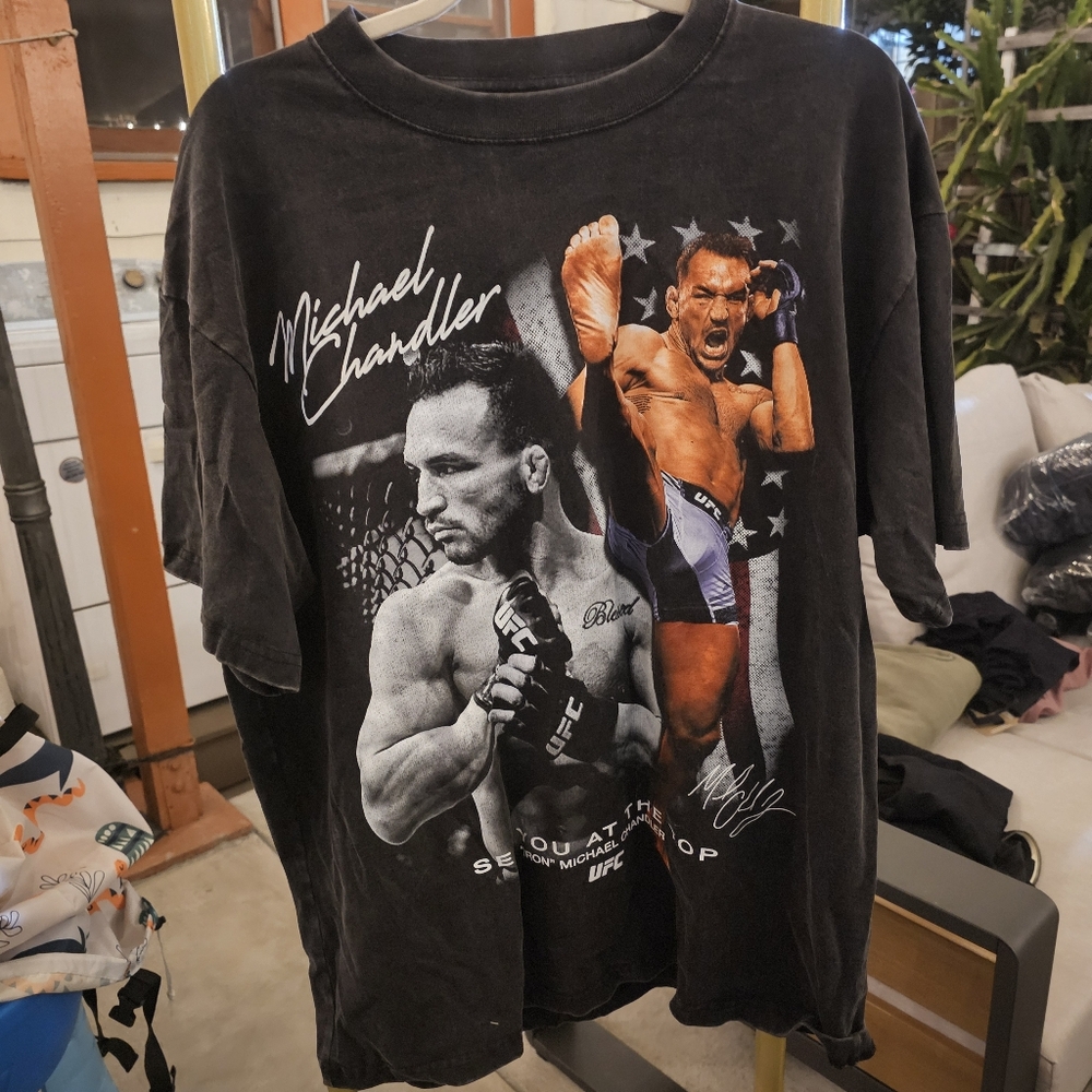 UFC Michael Chandler See You at the Top Graphic T-Shirt SIZE LARGE - DEFECT
